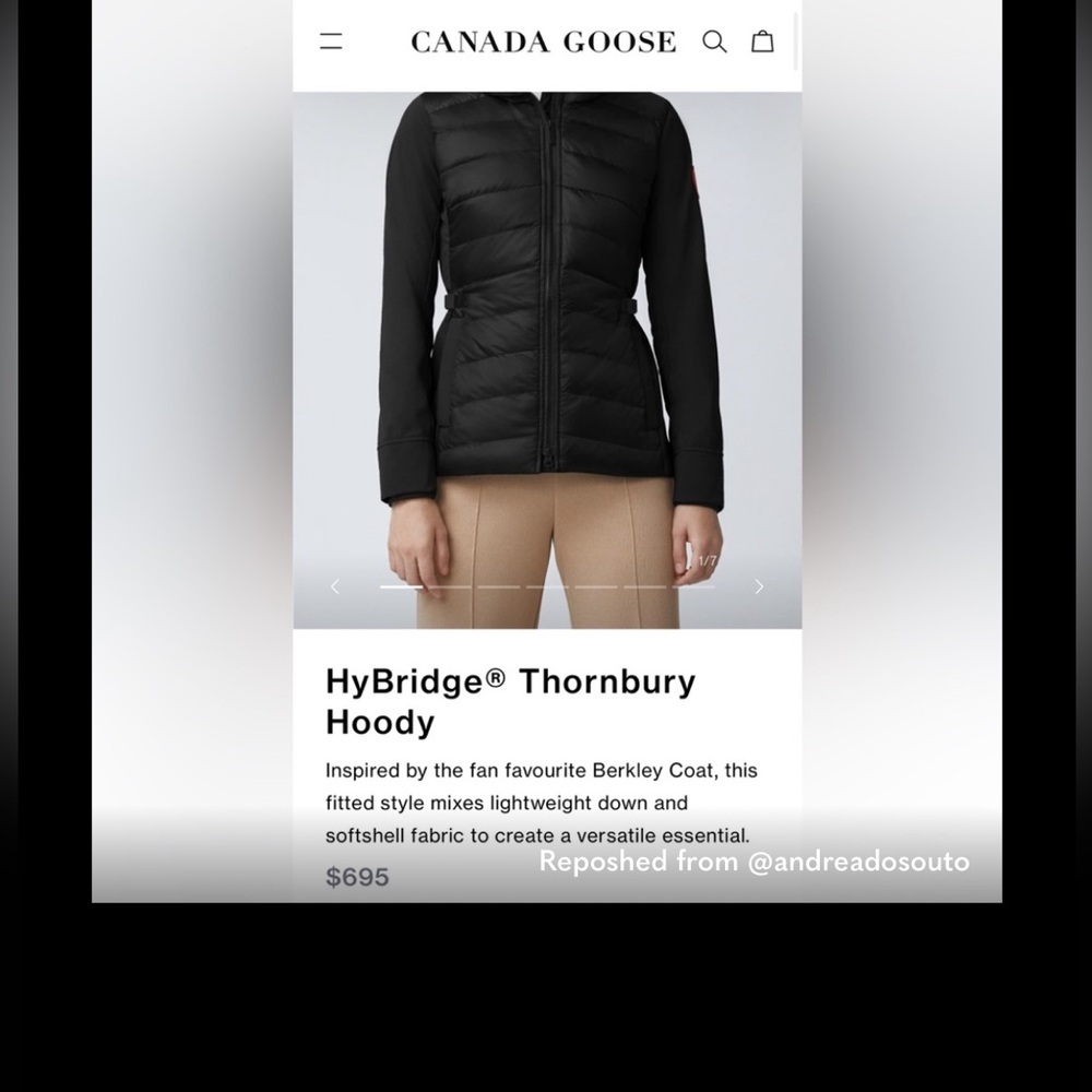 Canada Goose Black HyBridge Thornbury Hoody